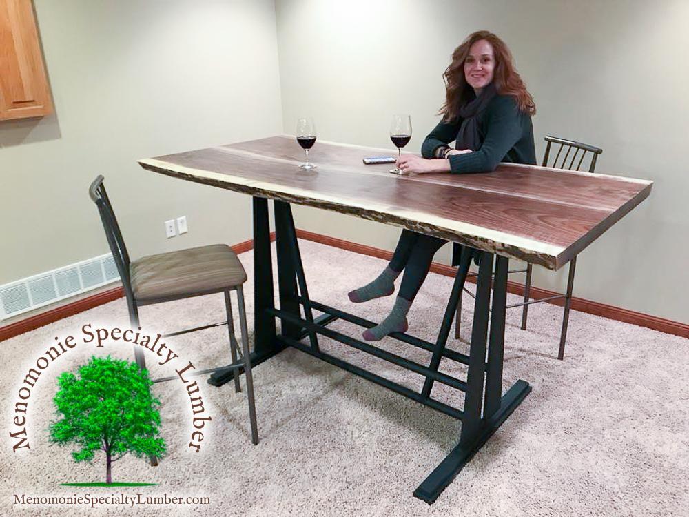 Pedestal Live Edge Table 
