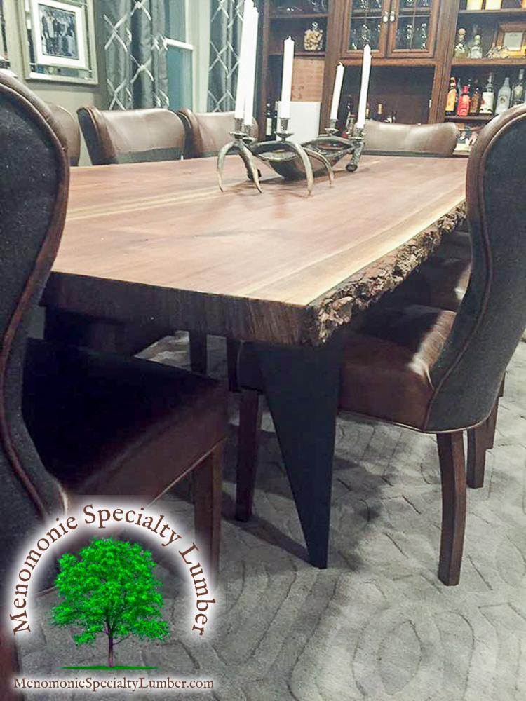  Black Walnut Book Matched Table Top 