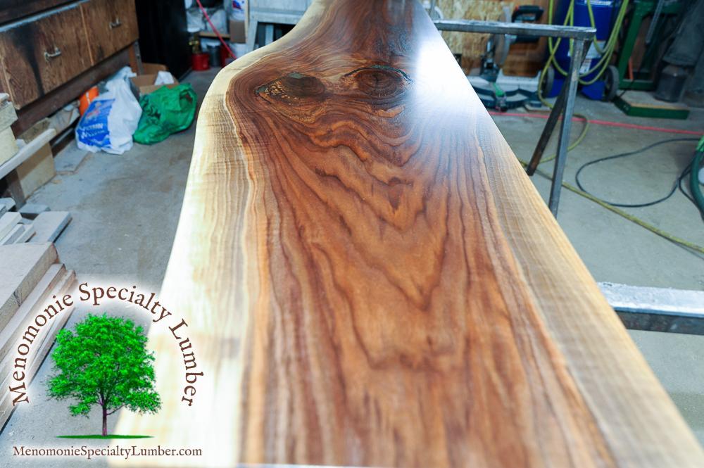 Live Edge Black Walnut Hallway Table 