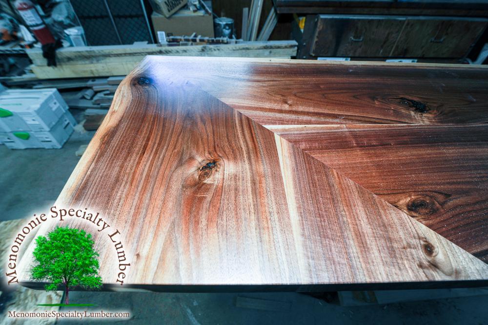 Black Walnut Live Edge Bench 2" x 24" x 6'