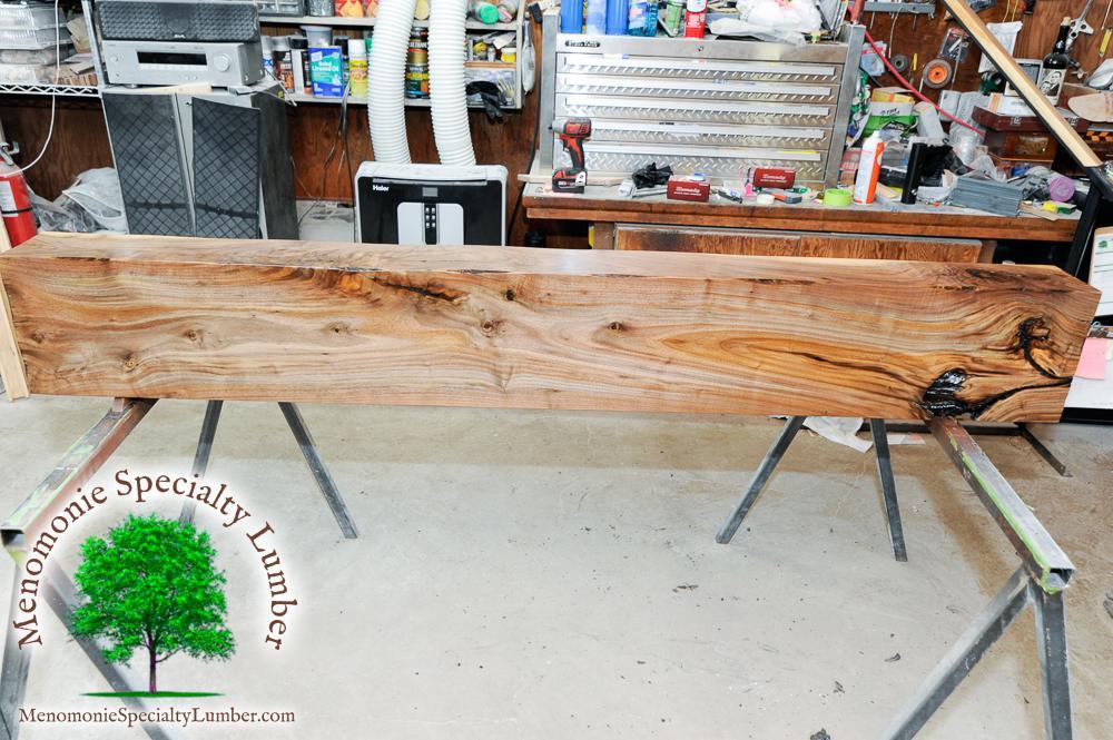 Black Walnut Mantle with Corbels 