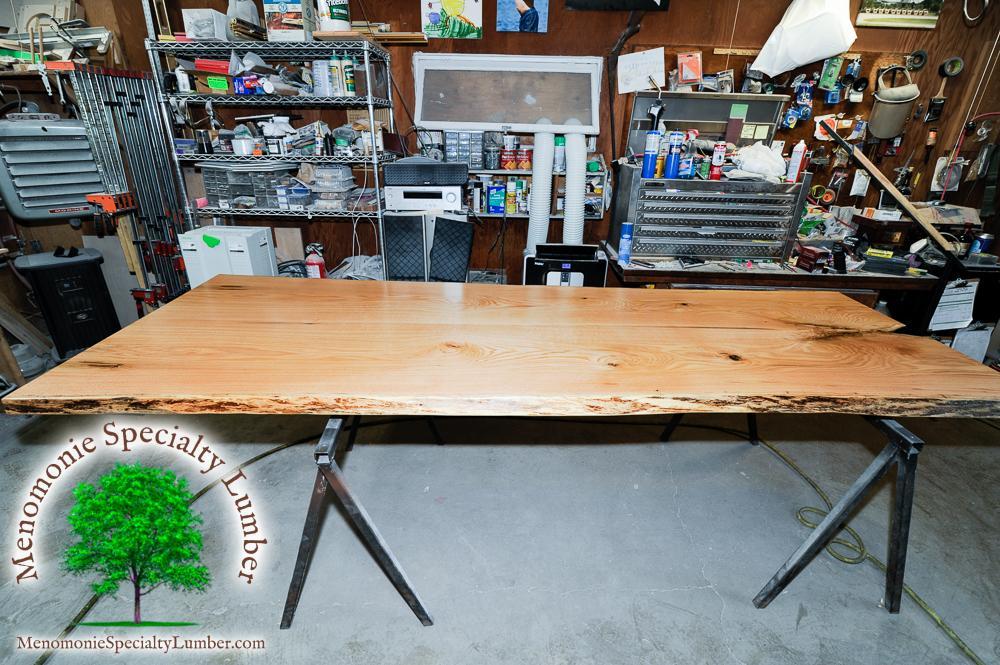White Oak Live Edge Slab Table 40" Wide x 8' Long