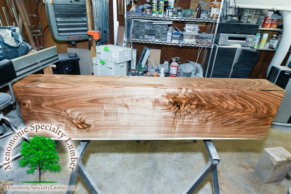 Large Black Walnut Mantle 6" thick x 12" deep x 50" length 