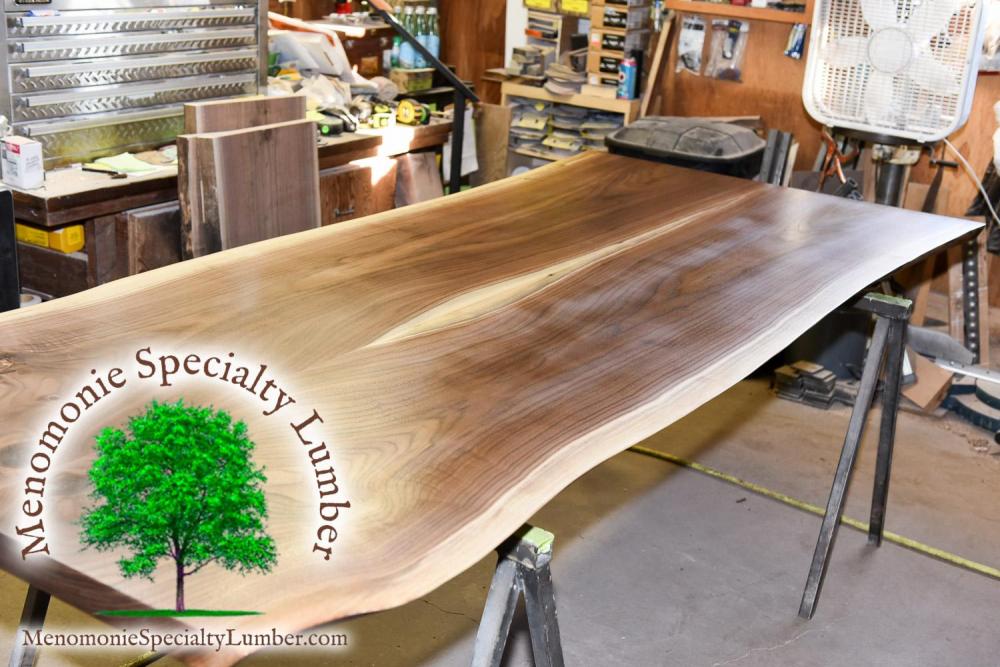 Black Walnut Live Edge Table 45" W x 8'6" L